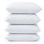Adam Home Cushion Inserts 30cm x 45cm (12" x 18" inches) 4 Pack Hotel Quality Polycotton Quilted Cover Hypoallergenic Fluffy White Cushions Inner Bounce Back Hollowfibre Cushion Pads for Sofa