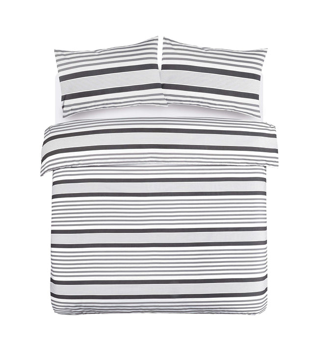 Mona Stripe Duvet Cover Set – Reversible, Single to Super King (view 3)