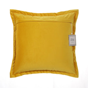 Dutch Velvet Cushion Cover 18″ (Yellow)