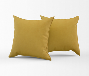 Oxford Velvet Cushion Cover - Pack of 2 - Mustard
