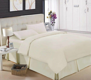 Egyptian Cotton 200 TC Cream Fitted Sheet