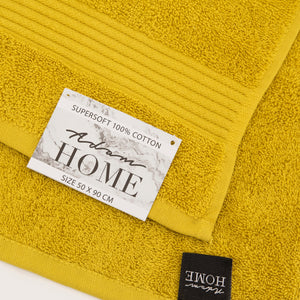 Oasis Yellow Set Of 2 Cotton Towels
