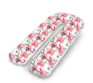 U Shaped Body Support Pillow (Floral Pink)
