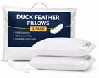 Duck Feather Pillows 48x74 cm – 2 Pack