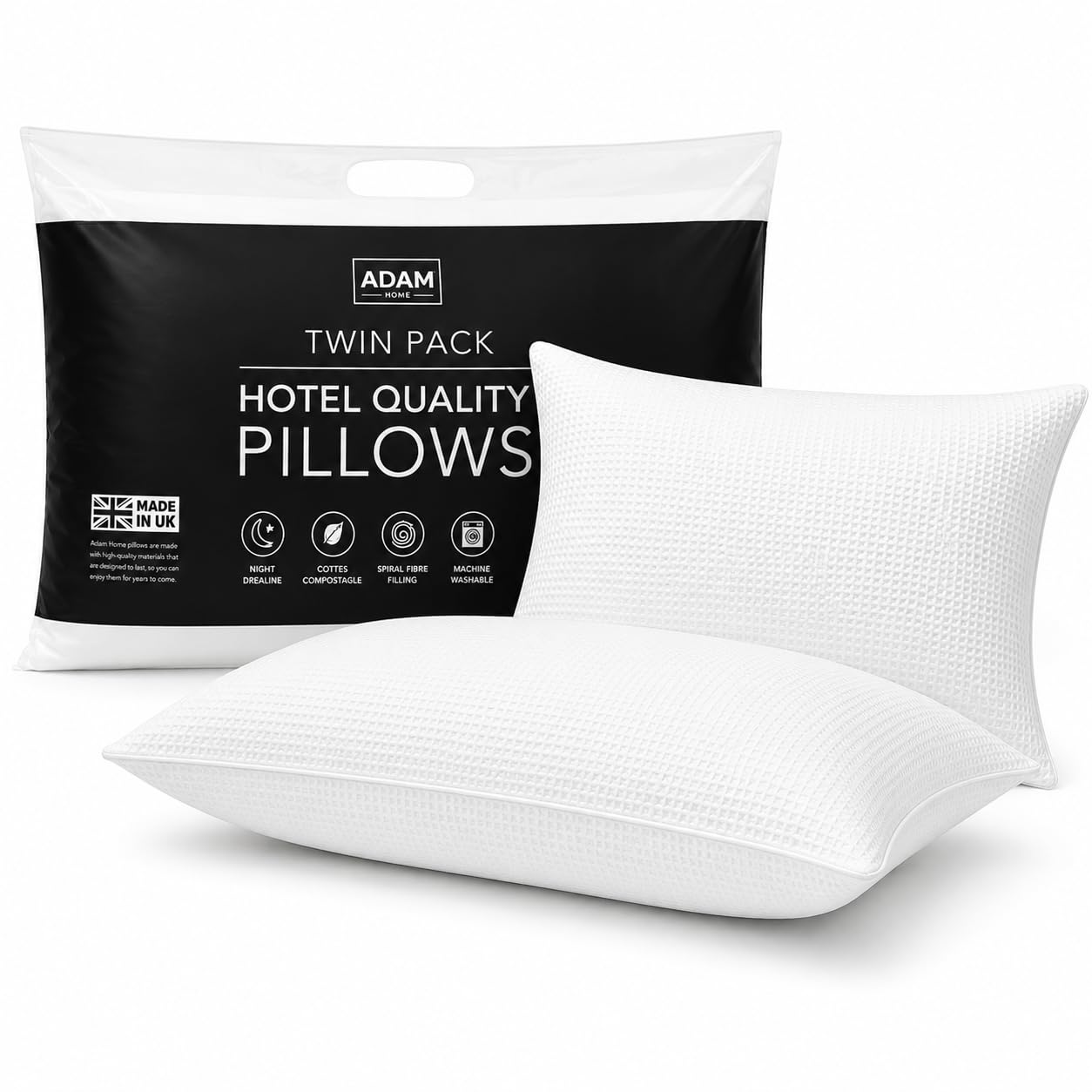 Textured Pillows 48x74 cm – 2 Pack