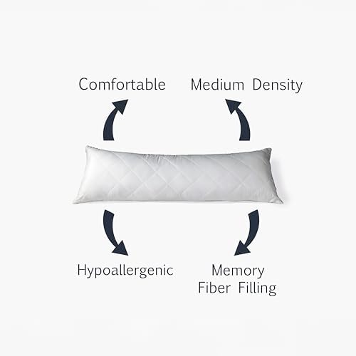 Adam Home Bolster Pillow with Removable Case - Full Body Support