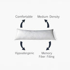 Adam Home Bolster Pillow with Removable Case - Full Body Support