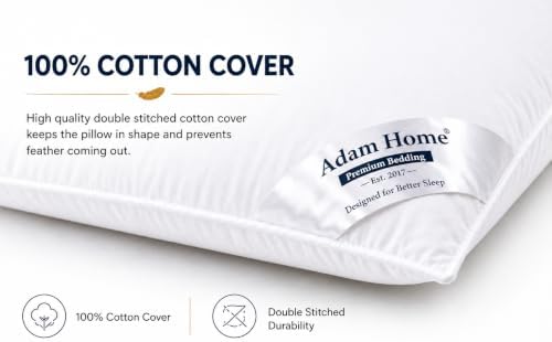Adam Home Hotel Quality Duck Feather Pillows