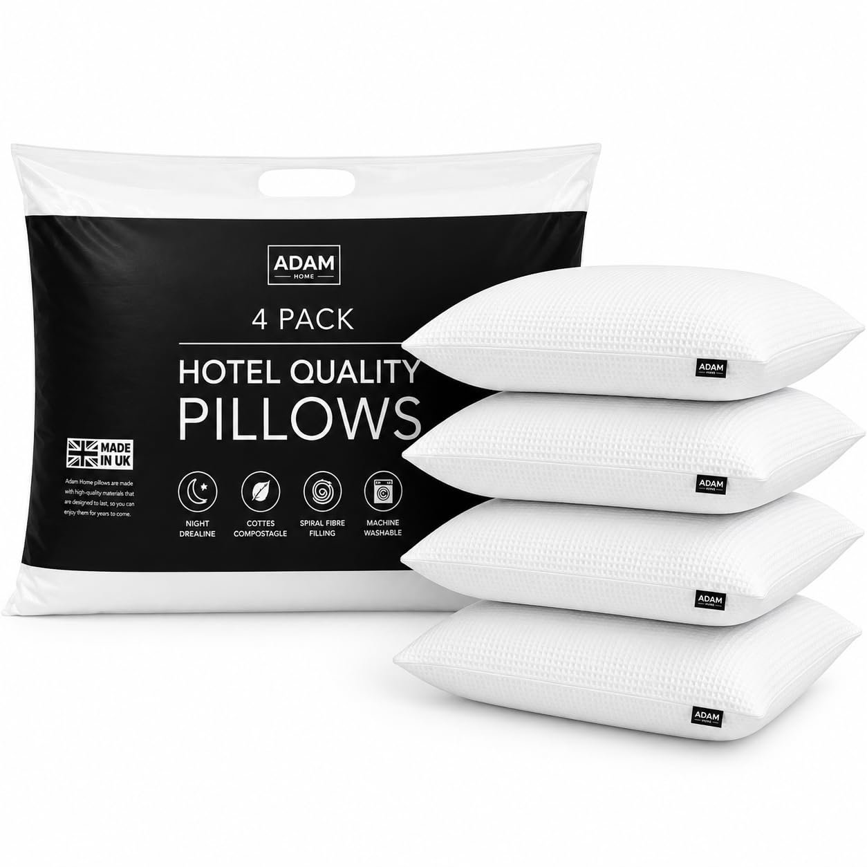 Textured Pillows 48x74 cm – 4 Pack