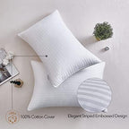 Adam Home Hotel Quality Stripe Pillows
