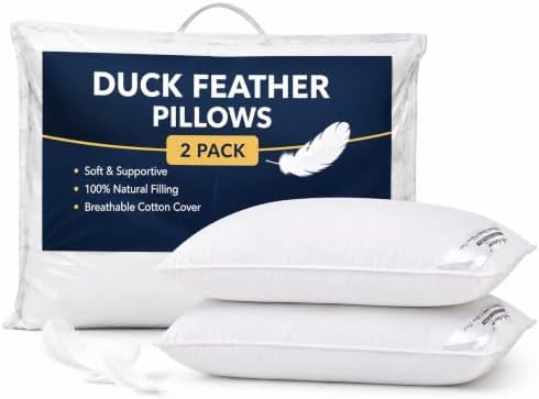 Adam Home Hotel Quality Duck Feather Pillows