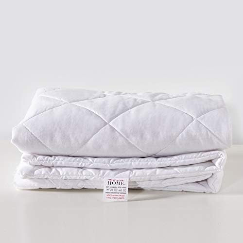 Adam Home Quilted Pillow Protectors 2 Pack (50 x 75 CM) - Soft Poly Cotton Zippered Pillow Cases – Durable, Breathable & Comfortable