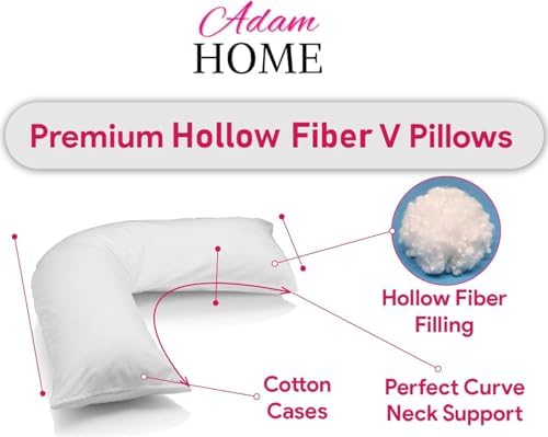 Adam Home V-Shaped Pillow with Pillowcase