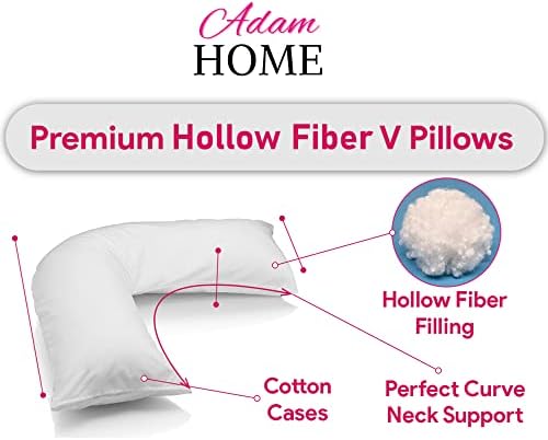 Adam Home V-Shaped Pillow with Pillowcase