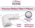 Adam Home V-Shaped Pillow with Pillowcase
