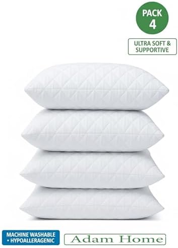 Adam Home Quilted Cushion Inserts (4 Pack)