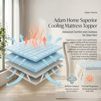 Adam Home Quilted Mattress Topper - Extra Deep with Corner Straps