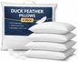 Adam Home Hotel Quality Duck Feather Pillows (2 Pack)