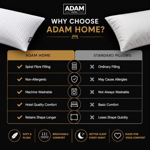 Adam Home Hotel Quality Textured Pillows