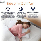 Adam Home V-Shaped Pillow with Pillowcase