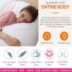 Adam Home V-Shaped Pillow with Pillowcase
