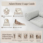 Adam Home Quilted Mattress Topper - Extra Deep with Corner Straps