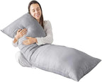 Adam Home Bolster Pillow with Removable Case - Full Body Support