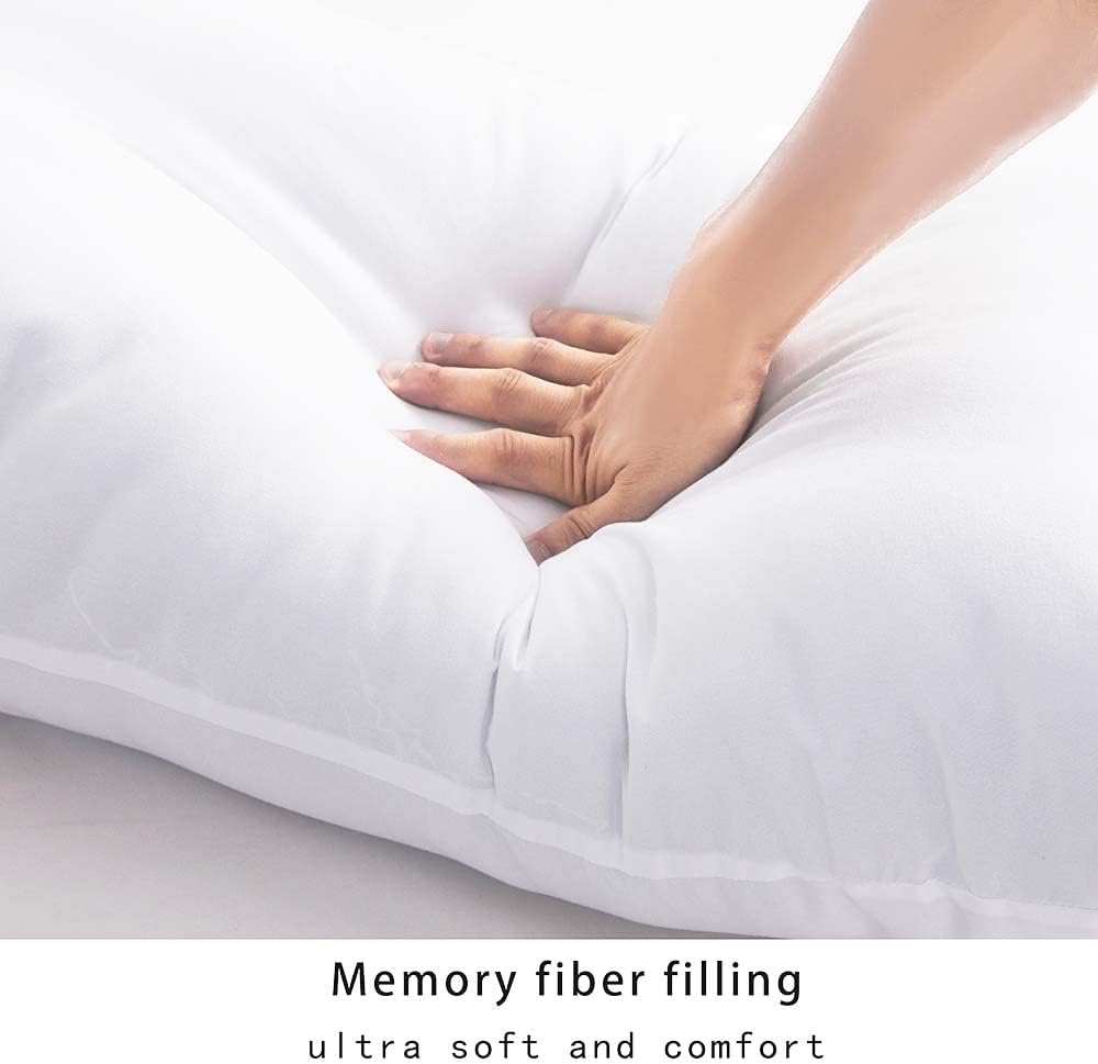 Adam Home Premium Hollowfiber Bolster Pillow (Single, 3FT) – Full Body, Orthopedic, Side Sleeper, Back & Neck Support, Pregnancy Pillow