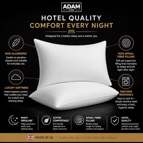 Adam Home Hotel Quality Textured Pillows