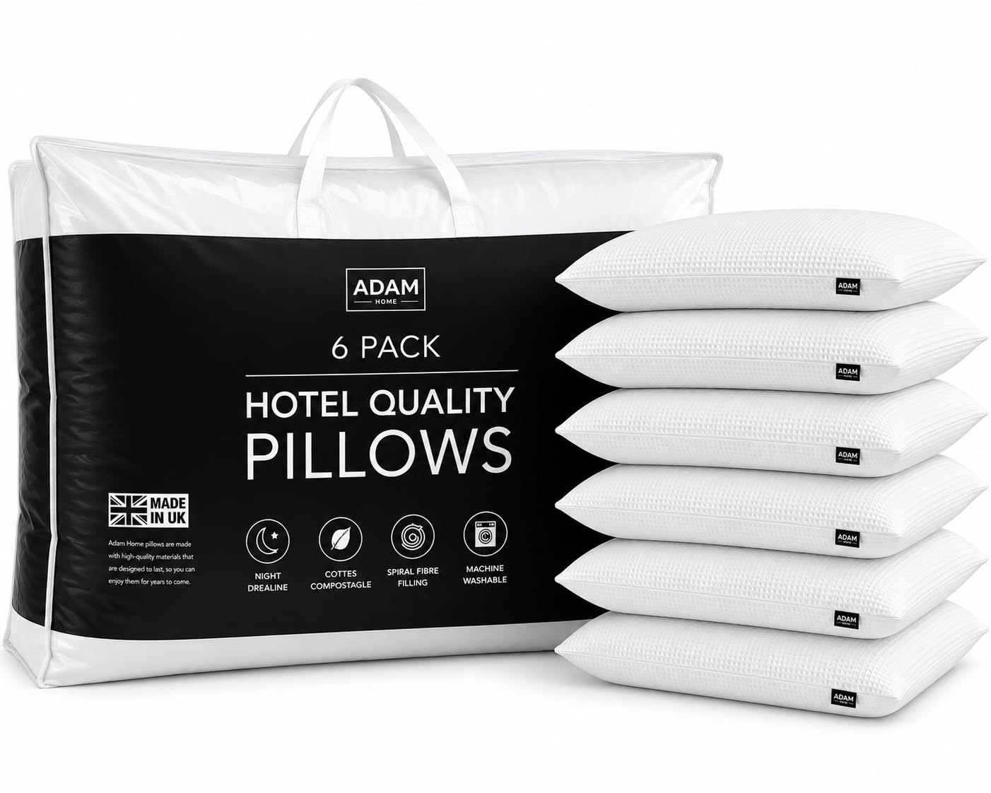 Textured Pillows 48x74 cm – 6 Pack