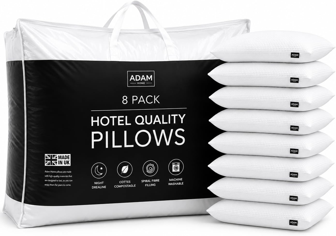 Adam Home Hotel Quality Textured Pillows
