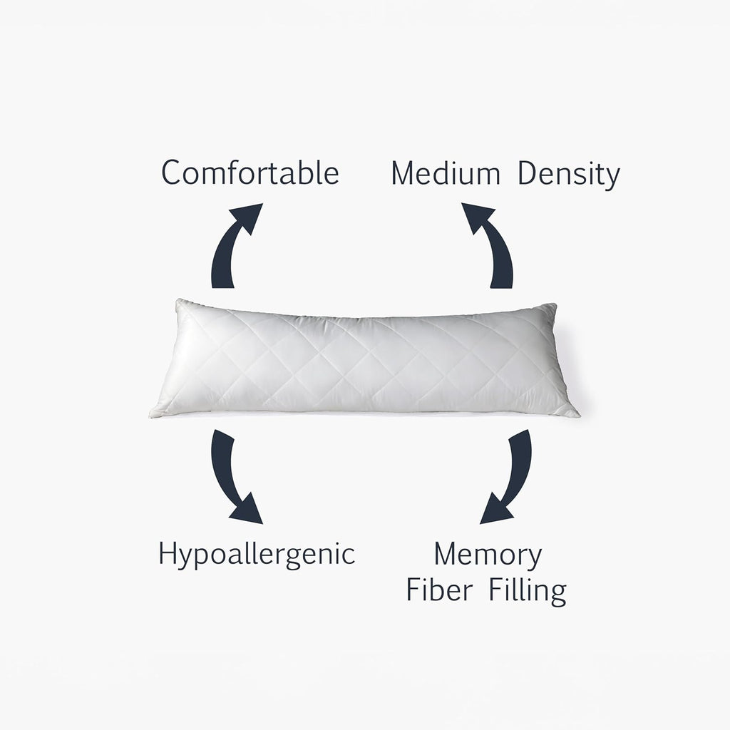 Adam Home Bolster Pillow with Removable Case - Full Body Support