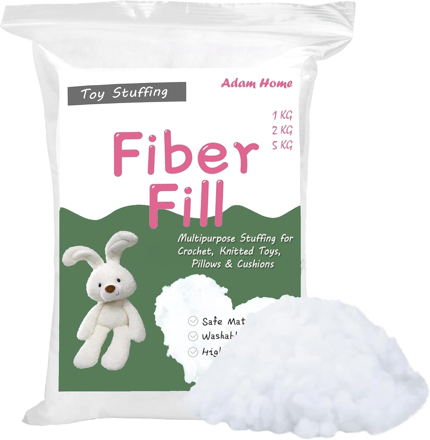 hollowfibre stuffing 1 kg premium product image
