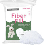 Adam Home Toy Stuffing (1 Kg) – 100% Virgin Hollowfibre, Hypoallergenic, Multipurpose Fill for Soft Toys, Pillows & Cushions