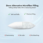 Adam Home Premium Hotel Pillows (2 Pack) – Bouncy Side Sleeper, Neck & Shoulder Support, Dust Proof, Breathable Cover, 48x74 cm, Made in UK