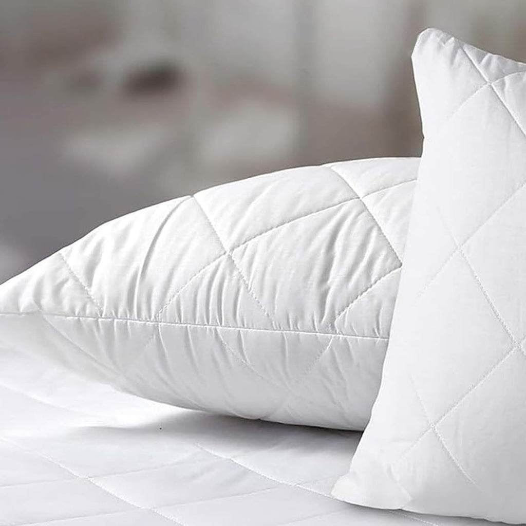 Adam Home Cushion Inserts 30cm x 45cm (12" x 18" inches) 4 Pack Hotel Quality Polycotton Quilted Cover Hypoallergenic Fluffy White Cushions Inner Bounce Back Hollowfibre Cushion Pads for Sofa