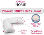 Adam Home V-Shaped Pillow with Pillowcase