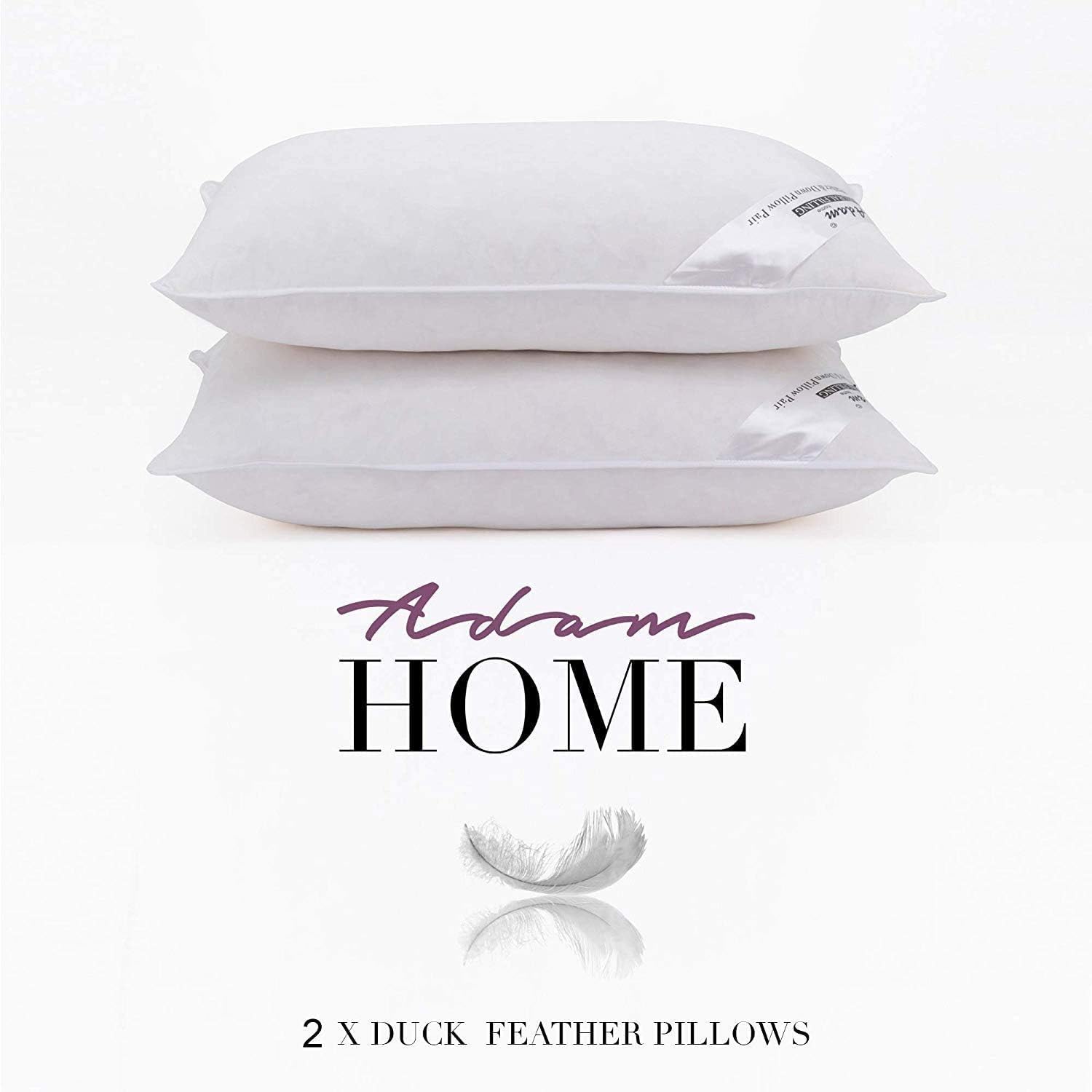Adam Home Hotel Quality Duck Feather Pillows