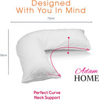Adam Home V-Shaped Pillow with Pillowcase
