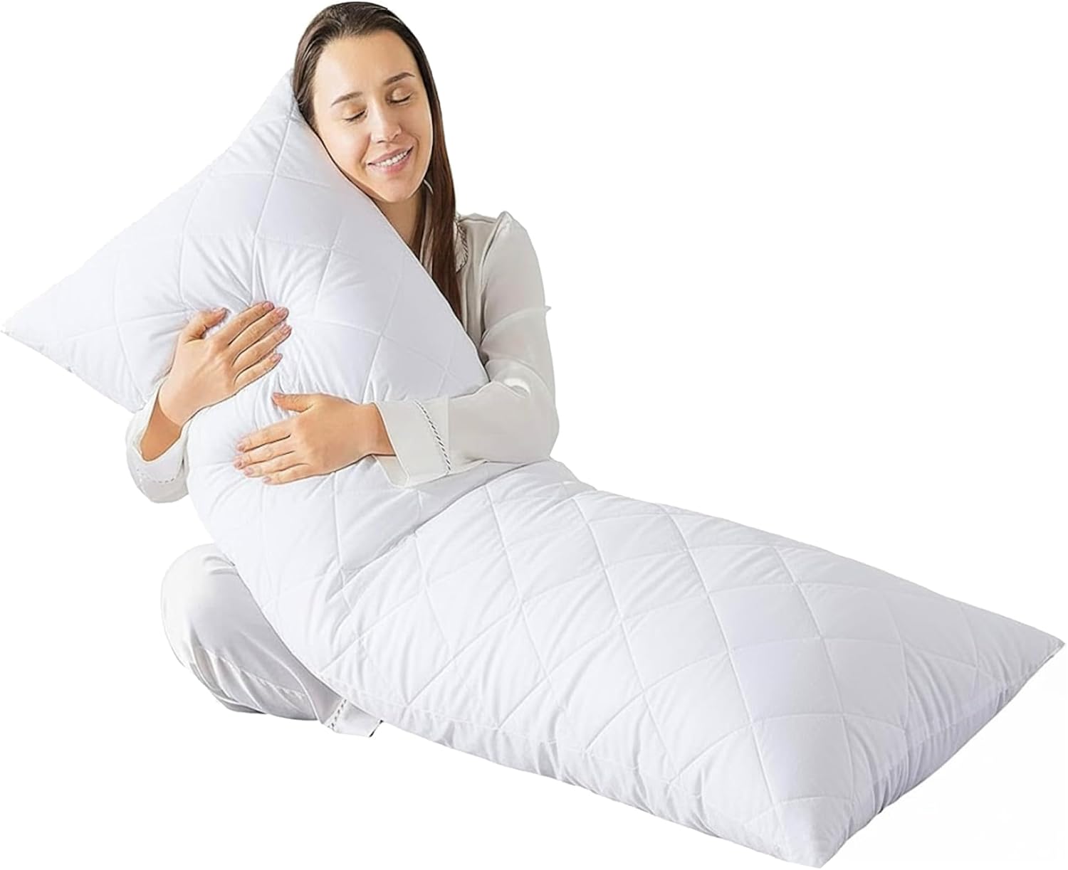 Adam Home Bolster Pillow with Removable Case - Full Body Support