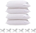 Adam Home Hotel Quality Duck Feather Pillows (2 Pack) – Side Sleeper, Quick Rebound, Dust Proof