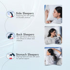 Adam Home Premium Hotel Pillows (2 Pack) – Bouncy Side Sleeper, Neck & Shoulder Support, Dust Proof, Breathable Cover, 48x74 cm, Made in UK