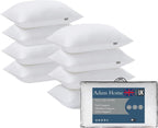 Adam Home Hotel Quality Pillows (2 Pack) – Side Sleeper, Quick Rebound, Dust Proof, Premium Filled