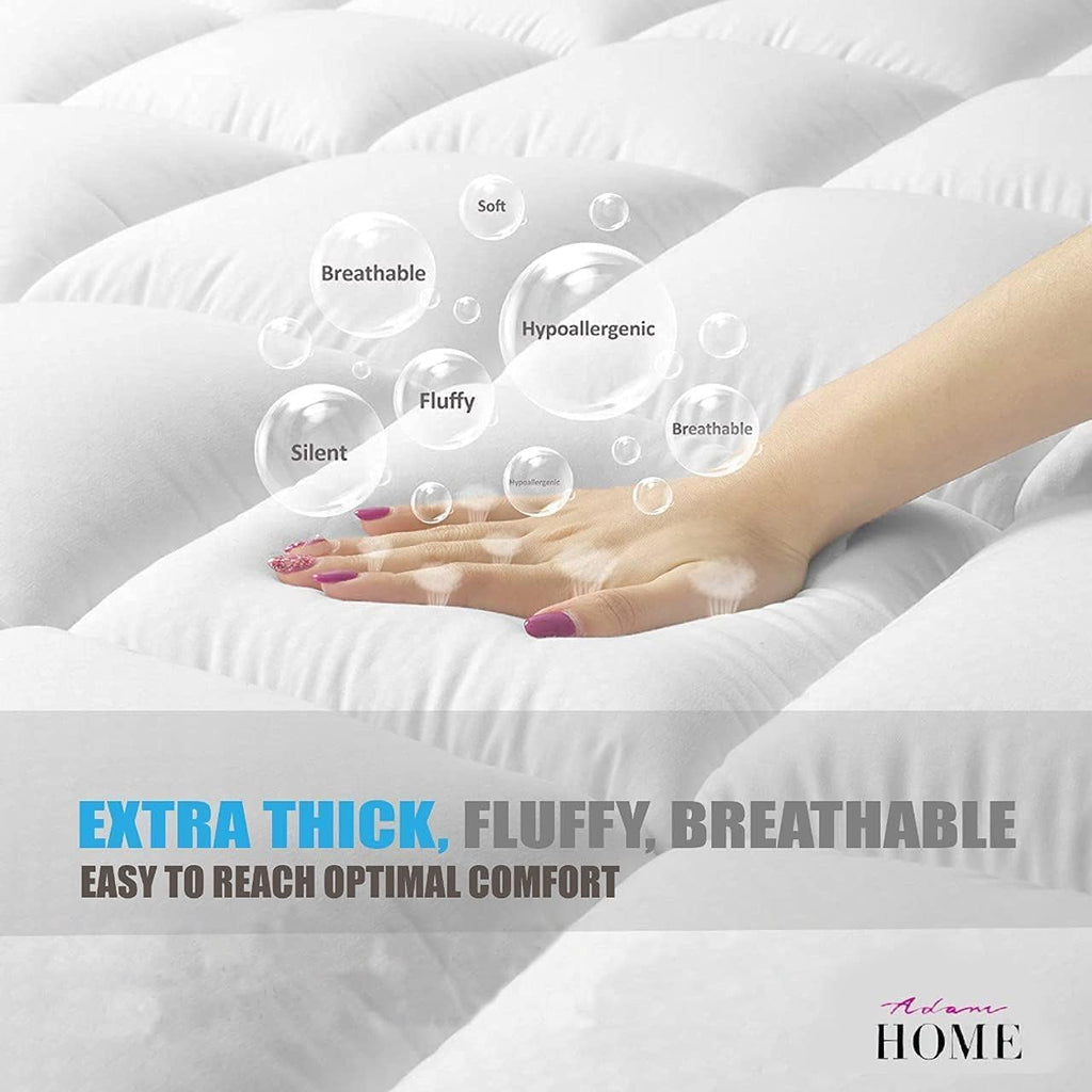 Adam Home Single Bed Mattress Topper (90x190 + 5 cm) – 2 Inch / 5 cm Thick