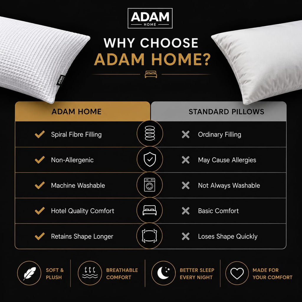 Adam Home Hotel Quality Textured Pillows