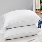 Adam Home Hotel Quality Pillows (2 Pack) – Side Sleeper, Quick Rebound, Dust Proof, Premium Filled