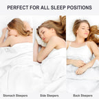 Adam Home Hotel Quality Pillows (2 Pack) – Side Sleeper, Quick Rebound, Dust Proof, Premium Filled