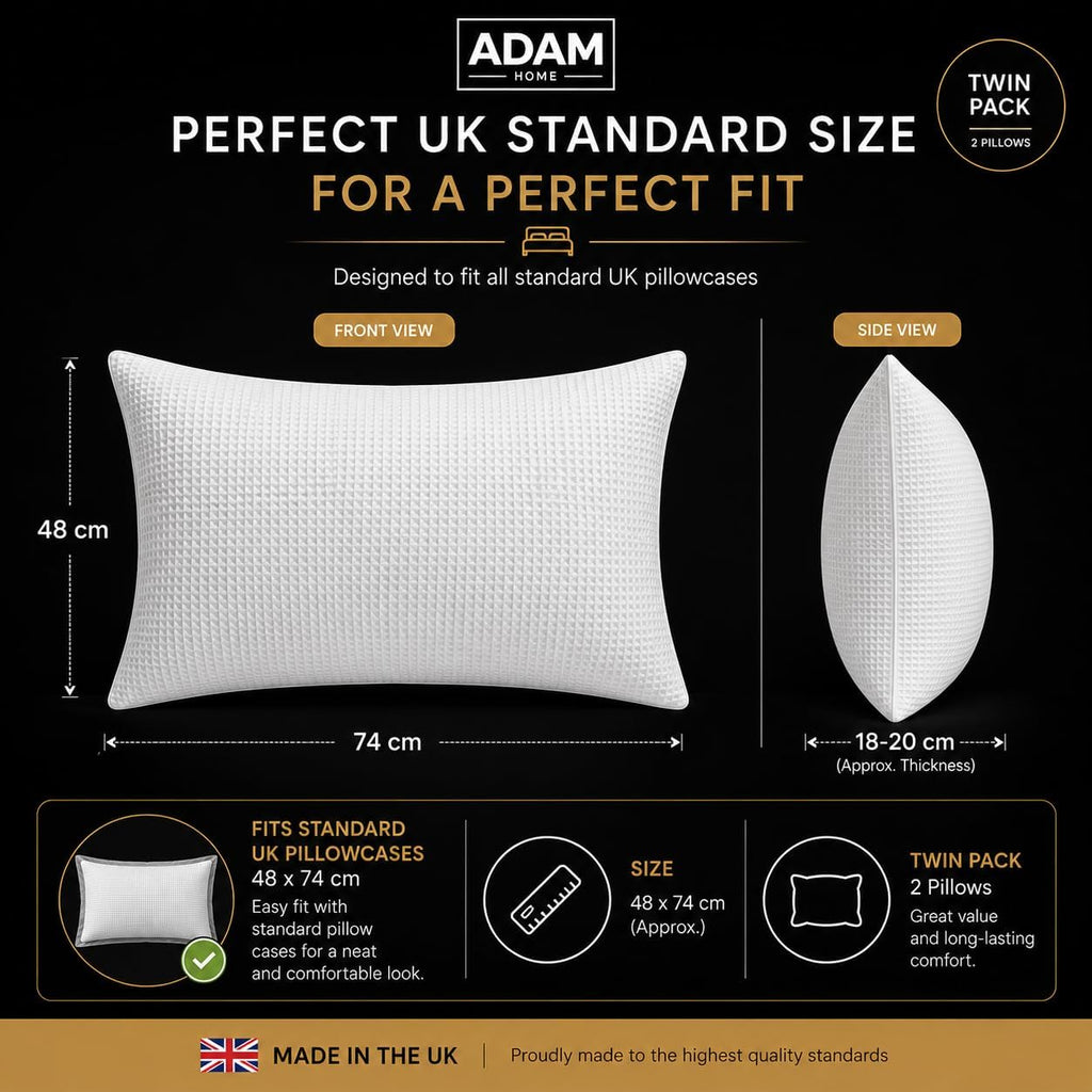 Adam Home Hotel Quality Textured Pillows