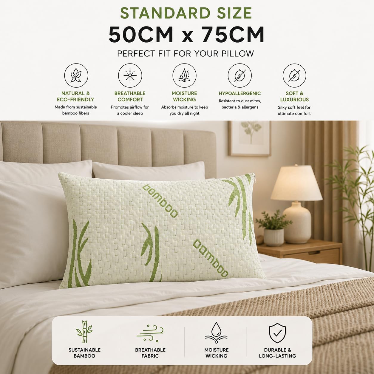 Adam Home Pillow Protectors (50 x 75 cm)