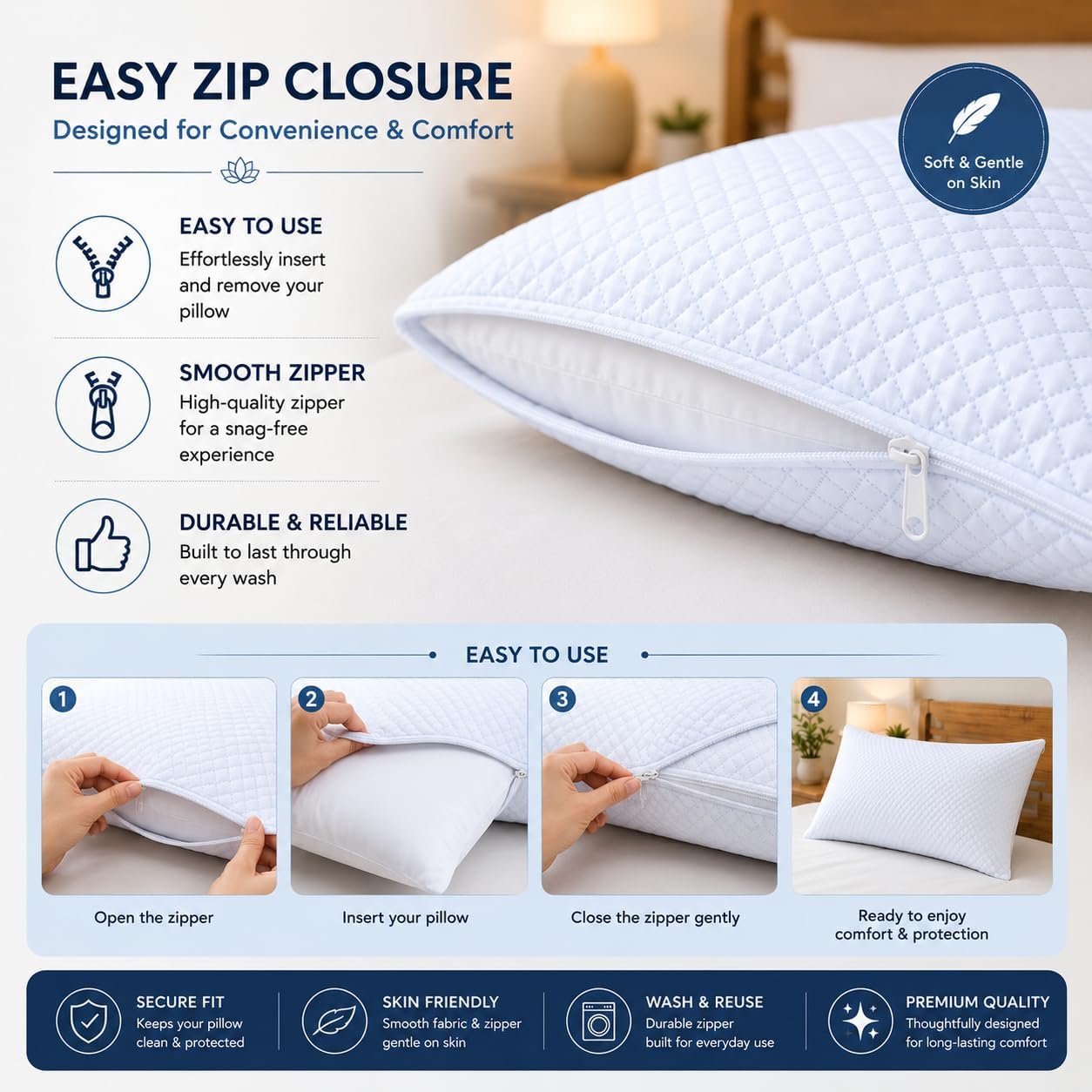 Adam Home Pillow Protectors (50 x 75 cm)
